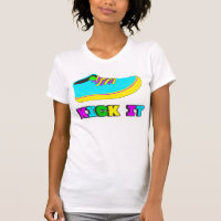 Tritt zerriss es Damen-T-Shirt
