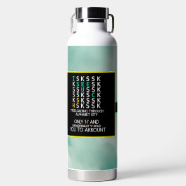 Trittbrettfahrer C Wasserflasche – Alfabet Sity Ed Trinkflasche