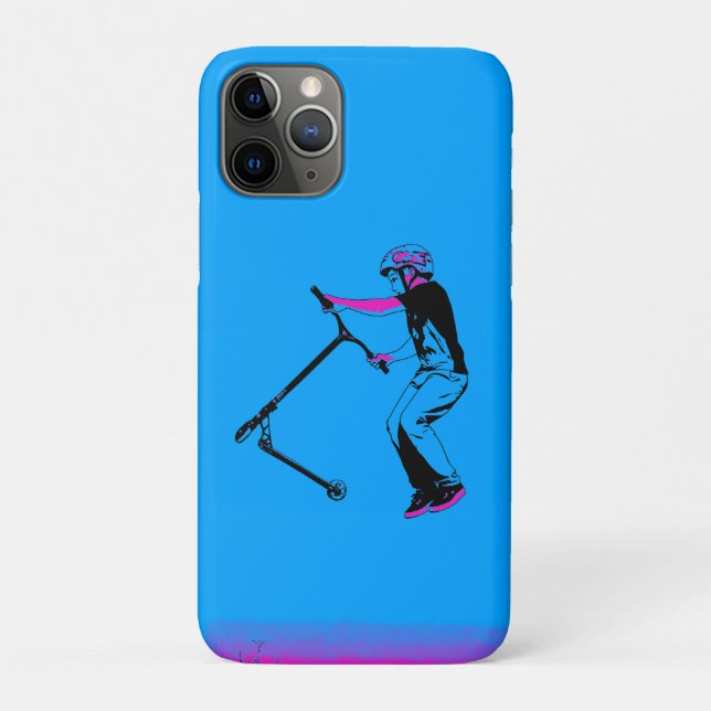Trittroller-Tricks üben - Rollerfahrer Case-Mate iPhone Hülle (Rückseite)