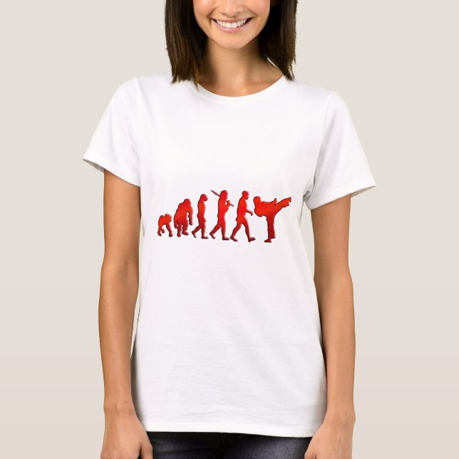 Trittverpacken Mischkriegskunst-Künstler-Evolution T-Shirt (Vorderseite)
