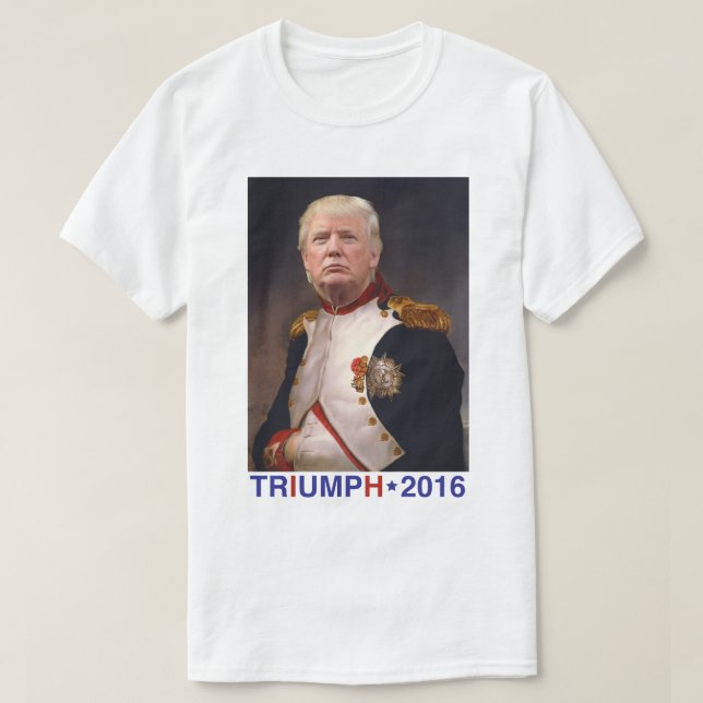 TRIUMPH 2016. Donald Trumppräsidentenkampagne T-Shirt (Design vorne)