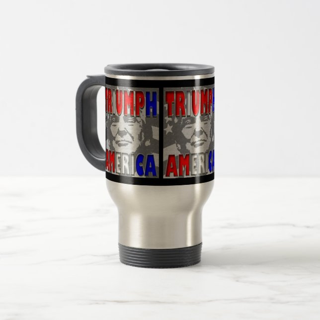 TRIUMPH AMERIKA REISE MUG REISEBECHER (Vorderseite Links)