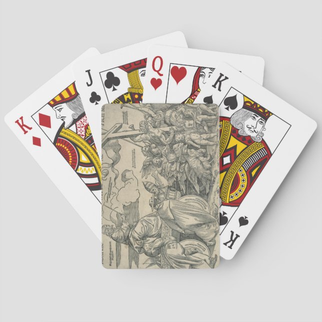 Triumph Christi (Holzgravur) Spielkarten (Rückseite)