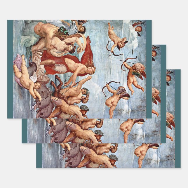 Triumph der Galatea von Raphael Sanzio Geschenkpapier Set (Set)