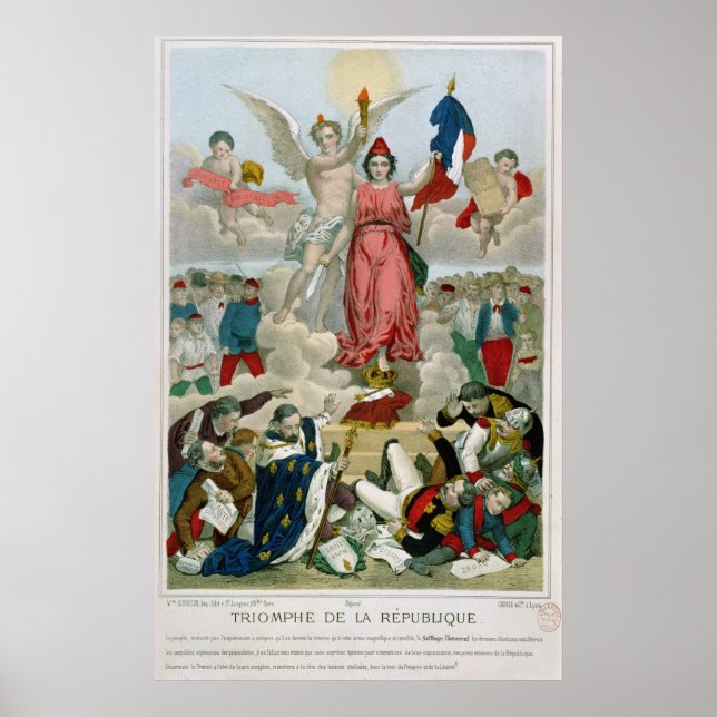 Triumph der Republik, 1875 Poster (Vorne)