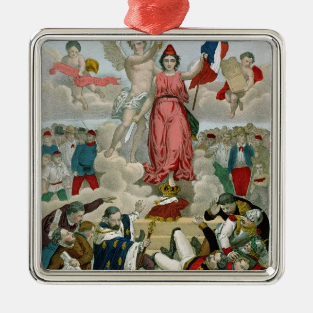 Triumph der Republik, 1875 Silbernes Ornament (Vorne)