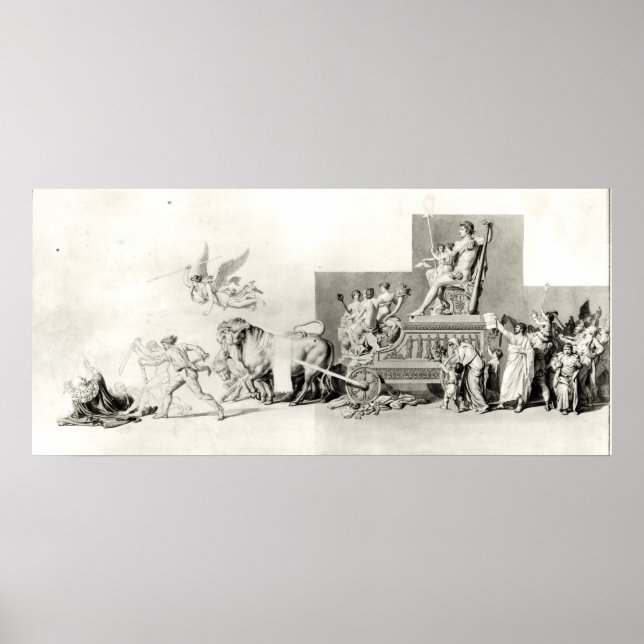 Triumph des französischen Volkes über die Monarchi Poster (Vorne)