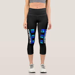 Triumph des Triathlon: Fahren Sie durch das Schwim Capri Leggings