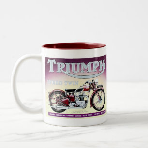 Triumph-Geschwindigkeits-Zwilling Zweifarbige Tasse