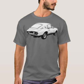 Triumph GT6 Mk3 1970er klassische hintere Quartal T-Shirt