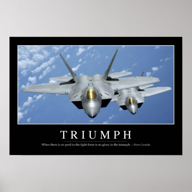 Triumph: Inspiration Zitat 2 Poster (Vorne)