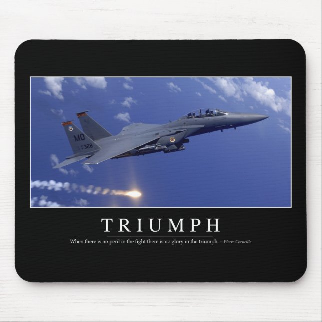 Triumph: InspirationsZitat 1 Mousepad (Vorne)