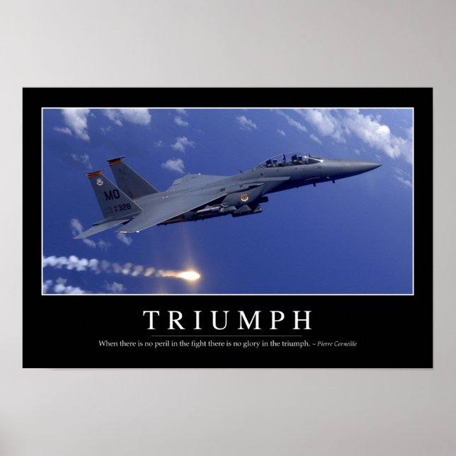 Triumph: InspirationsZitat 1 Poster (Vorne)