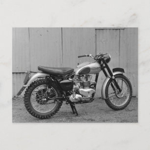 Triumph MC Motorrad Vintages Foto Postkarte