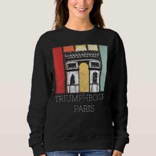 Triumph Paris Retro Frankreich Liebe Sweatshirt