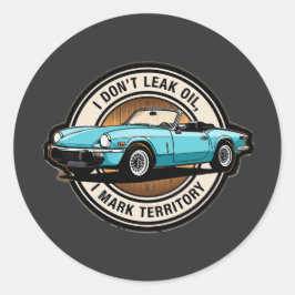 Triumph Spitfire Design Runder Aufkleber