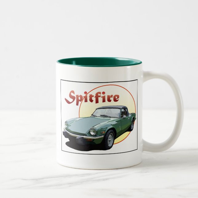 Triumph Spitfire Zweifarbige Tasse (Rechts)