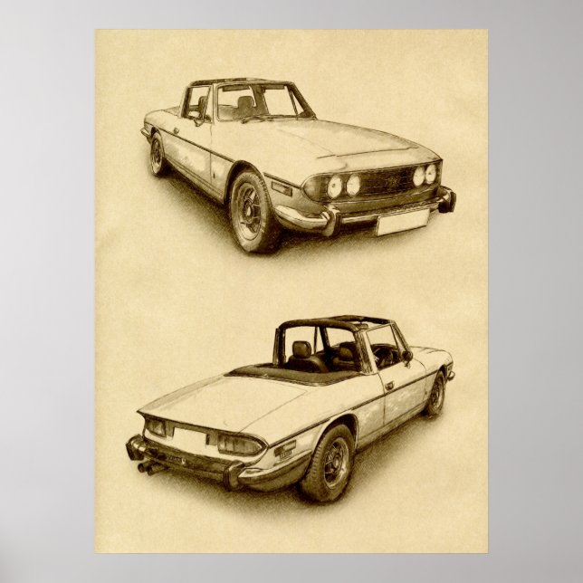 Triumph Stag Poster (Vorne)