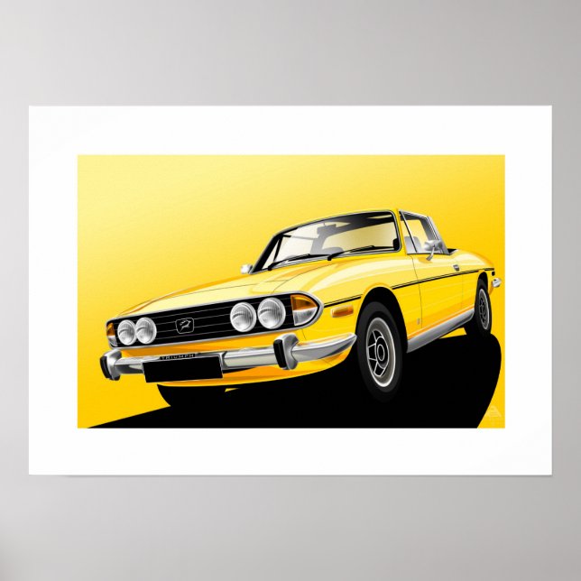 Triumph Stag Poster Illustration (Vorne)