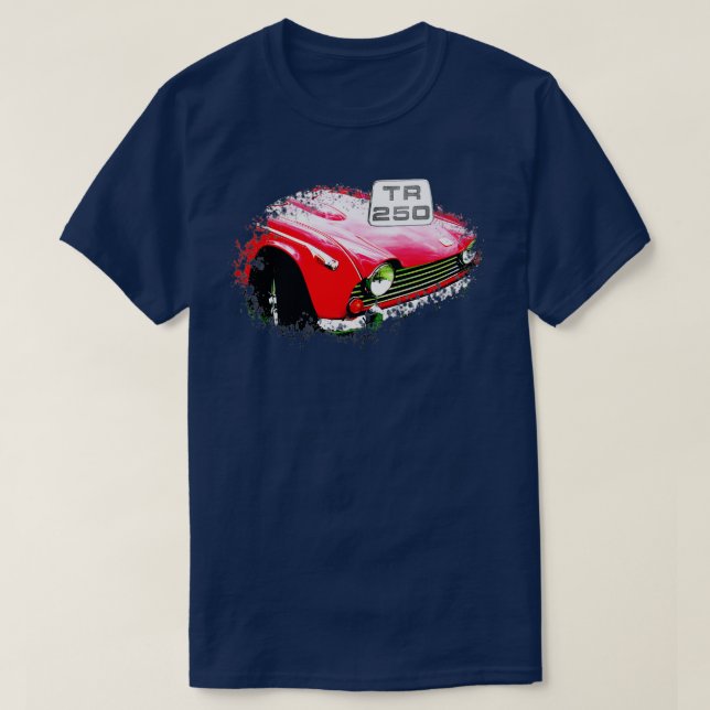 Triumph TR250 1960er Britische Klassiker mit T-Shirt (Design vorne)