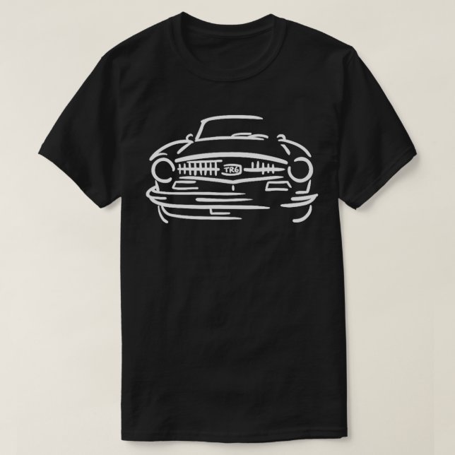 Triumph TR6 Britisch Englisch SportAutomobile T-Shirt (Design vorne)