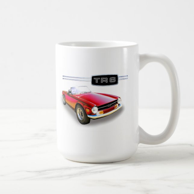 Triumph TR6 Gemälde Kaffeetasse (Rechts)