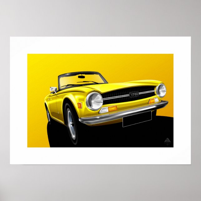 Triumph TR6 Poster (Vorne)