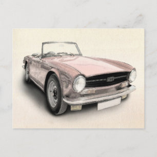 Triumph TR6 Postkarte