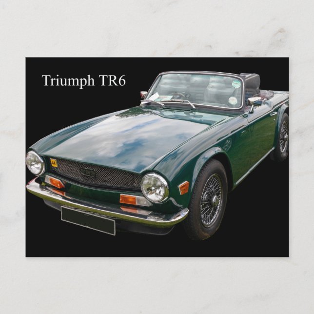Triumph TR6 Sportwagen Postkarte (Vorderseite)