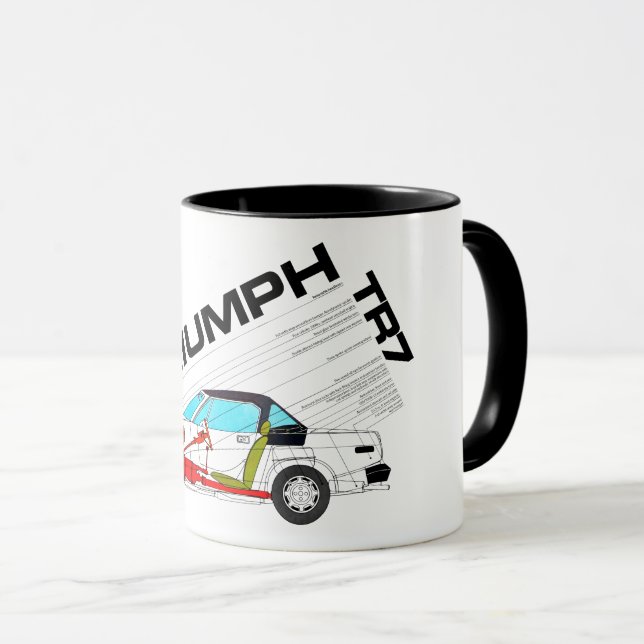 Triumph TR7 Drophead-Spezifikation  Tasse (VorderseiteRechts)