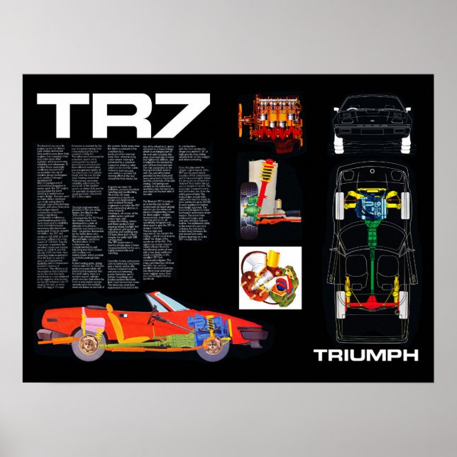 Triumph TR7 Engineering Poster (Vorne)