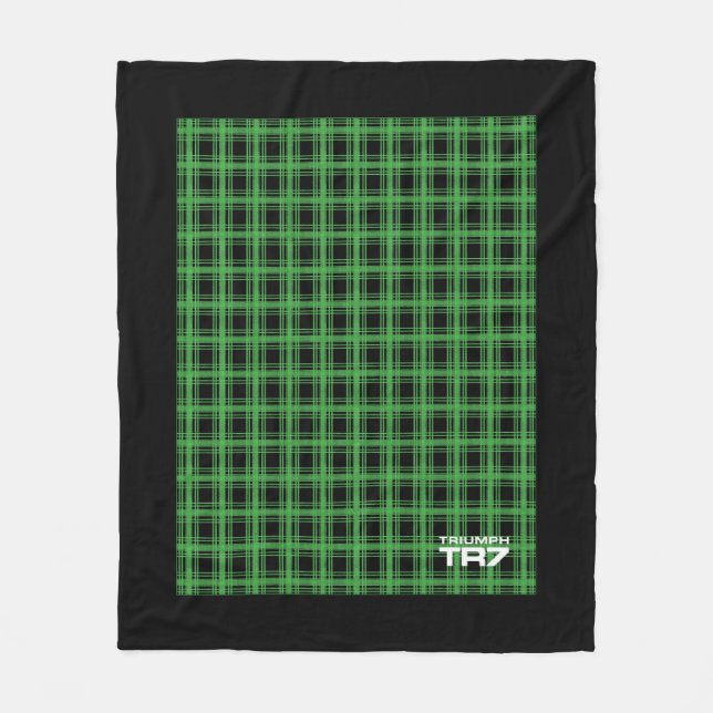 Triumph TR7 - Green Tartan / Kariert Fleece Blanko (Vorderseite)