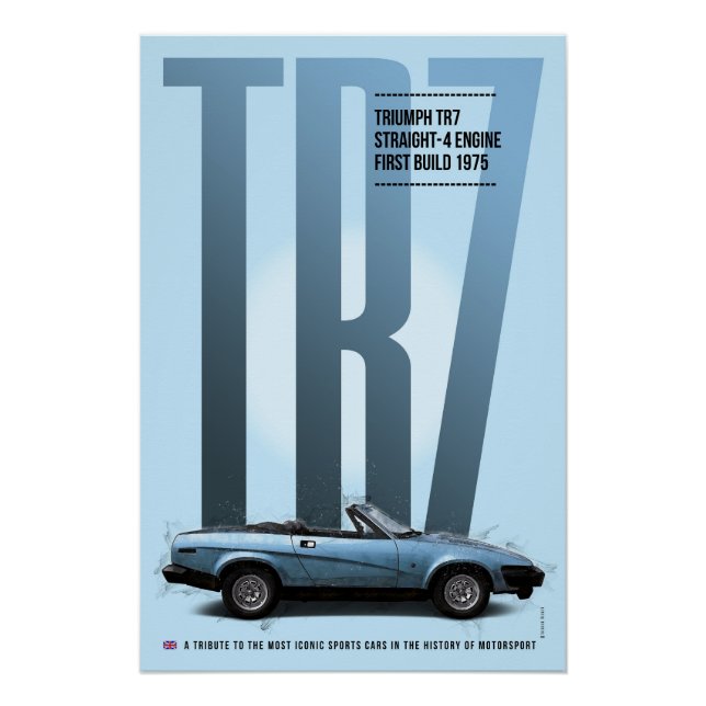 Triumph TR7 Poster (Vorderseite)