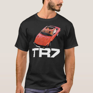 Triumph TR7 - Rot mit weißem Logo Klassischer T - T-Shirt