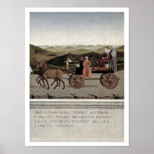 Triumph von Battista Sforza, Herzogin von Urbino. Poster