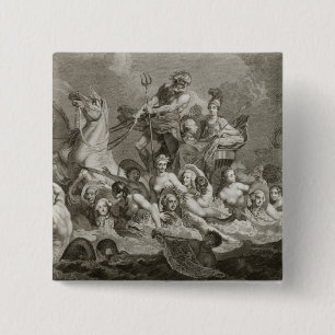 Triumph von Britannia, c.1765 (Stich) Button