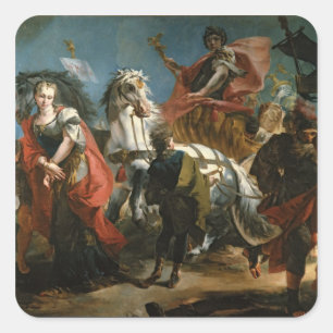 Triumph von Marcus Aurelius Quadratischer Aufkleber