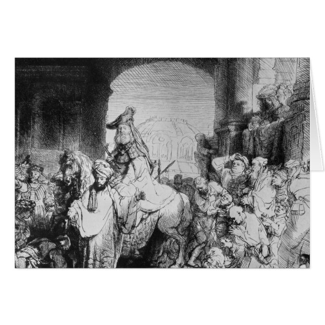 Triumph von Mordecai, c.1640 (Vorderseite (Horizontal))