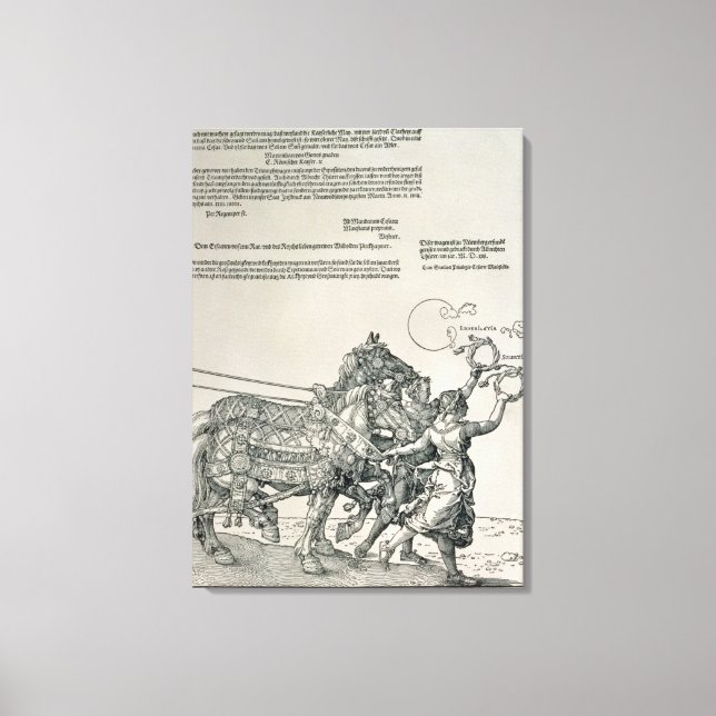 Triumphbogen des Kaisers Maximilian I Leinwanddruck (Vorderseite)