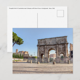 Triumphbogen des Konstantin - Rom, Italien Postkarte