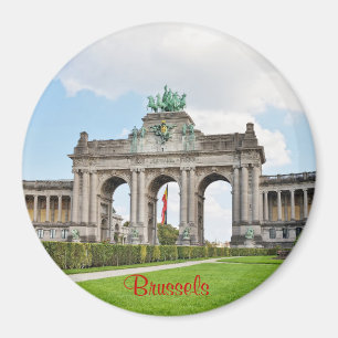 Triumphbogen im Cinquantenaire-Park in Brüssel Magnet
