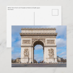 Triumphbogen in Paris, Frankreich Postkarte