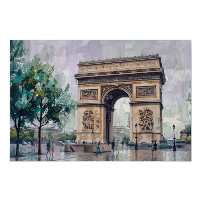 Triumphbogen, Paris, Frankreich Poster (Vorderseite)