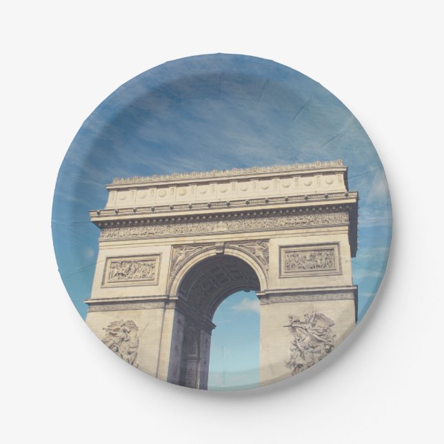 Triumphbogen Paris Pappteller (Vorderseite)