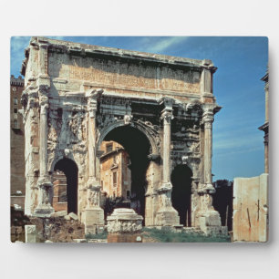 Triumphbogen Septimius Severus, gewidmet in Fotoplatte