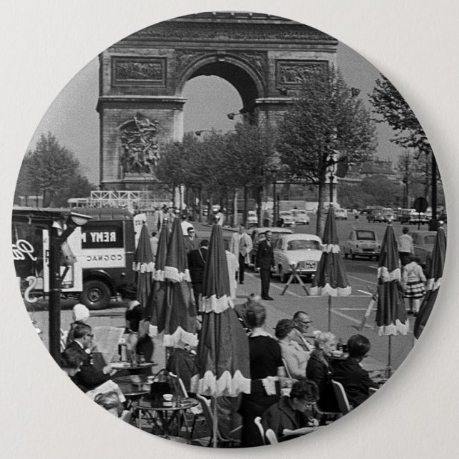 Triumphbogen Vintag France Button (Vorderseite)