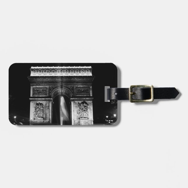Triumphbogen Vintag France Gepäckanhänger (Vorderseite horizontal)