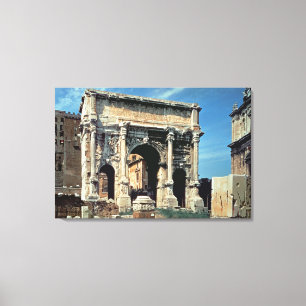 Triumphbogen von Septimius Severus, herein Leinwanddruck