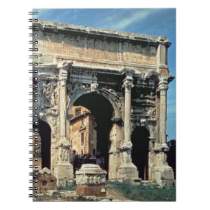Triumphbogen von Septimius Severus, herein Notizblock