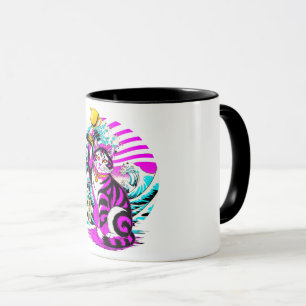 Triumphierende japanische Wellenkatze mit Trophäen Tasse